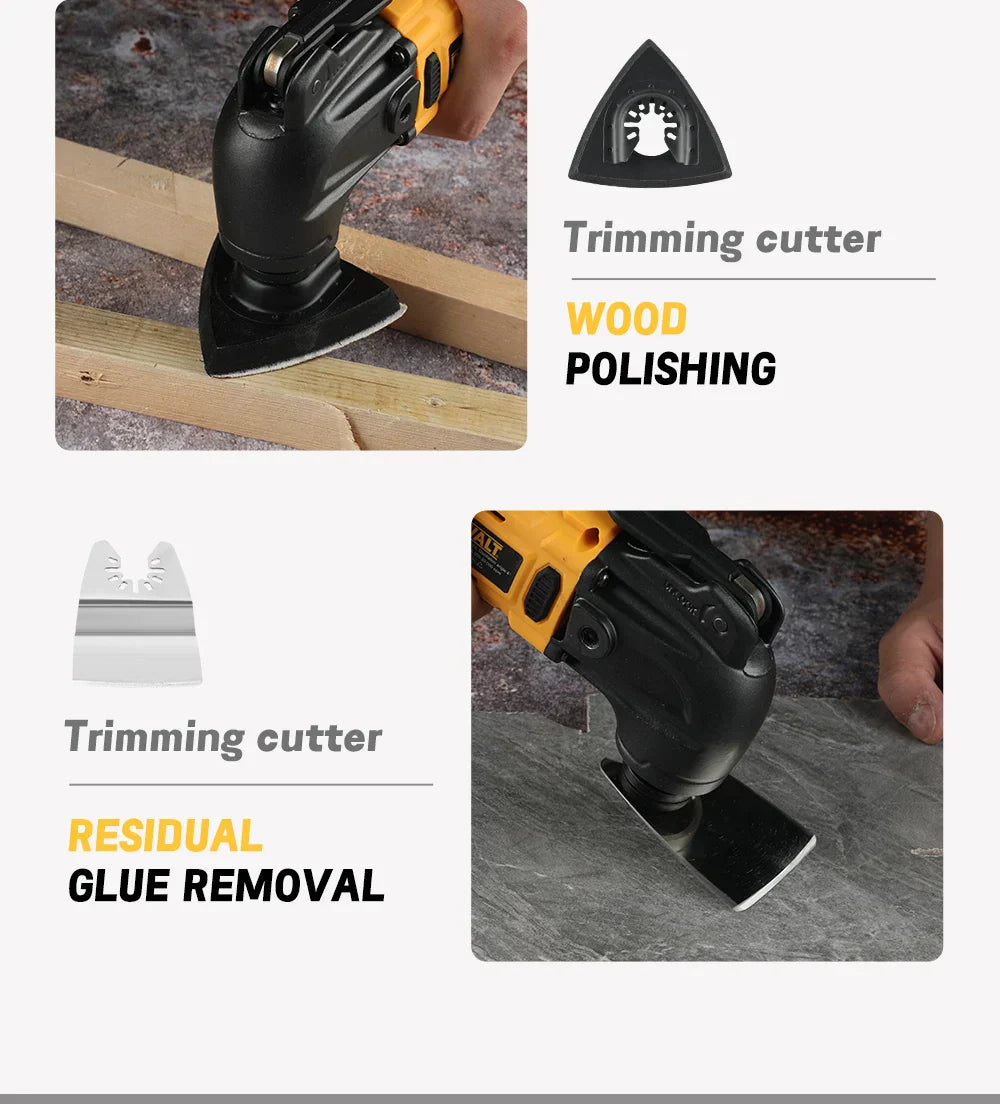 Gyorskioldós DeWalt Brushless rezgőszerszám — multifunkcionális eszköz, újratölthető elektromos vágógép.